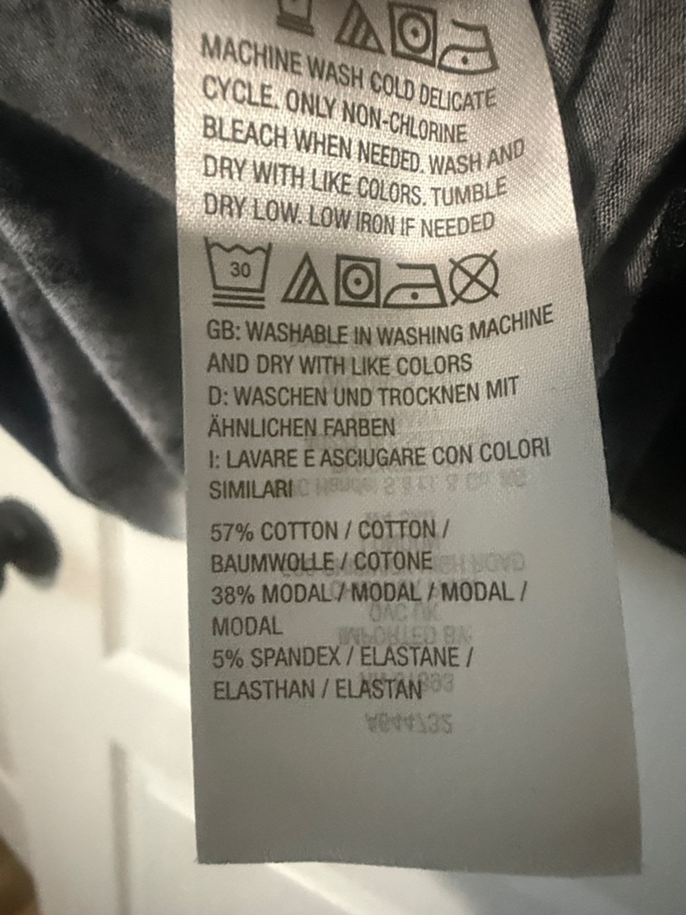 Anybody Black & White Tie-Dye Short Sleeve Tee Size 5X - Picture 3 of 3